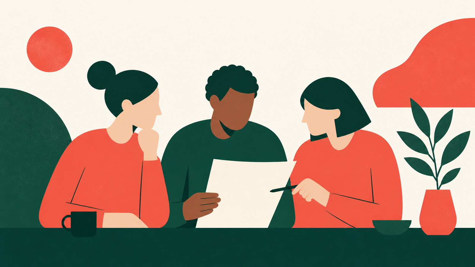 Illustration av UtanLicens redaktion och granskningsarbete